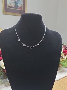 Silver 'MADRE' Letter Necklace - Women's Jewelry/pouches